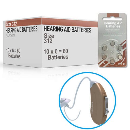 Hearing Aid Batteries for SYMPHONY200® Hearing Aid - Size 13 (60 pcs)