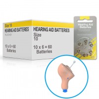 Hearing Aid Batteries for AIR800® Hearing Aid - Size 10 (60 pcs)