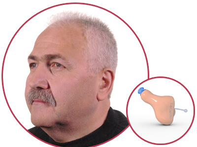 Digital completely-in-canal hearing aid CIC hearing aid