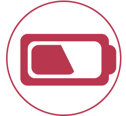 CIC hearing aid with low battery alert completely-in-canal hearing aid - low battery alert